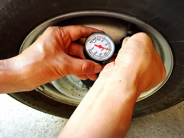 タイヤの空気圧